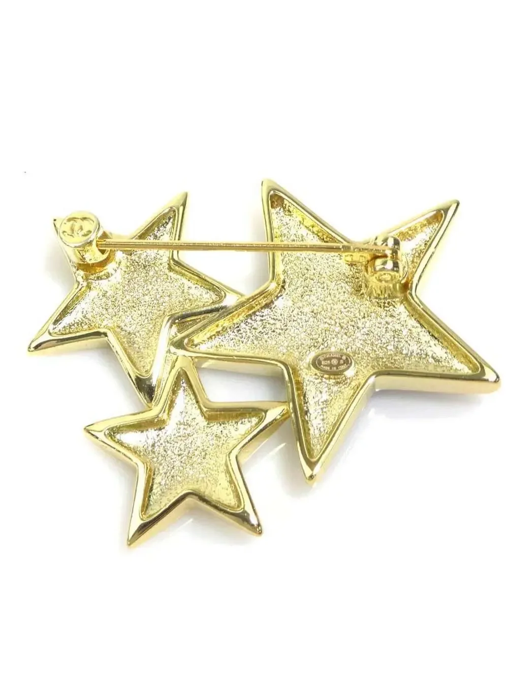 Auth Chanel Cc Logo Star Motif Brooch #293940C38B
